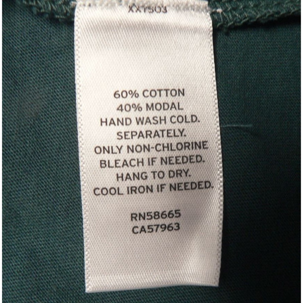 BP. Women's V-Neck Dolman Short Sleeve Modal Blend Crop T-Shirt Green Moss Small - Picture 6 of 6